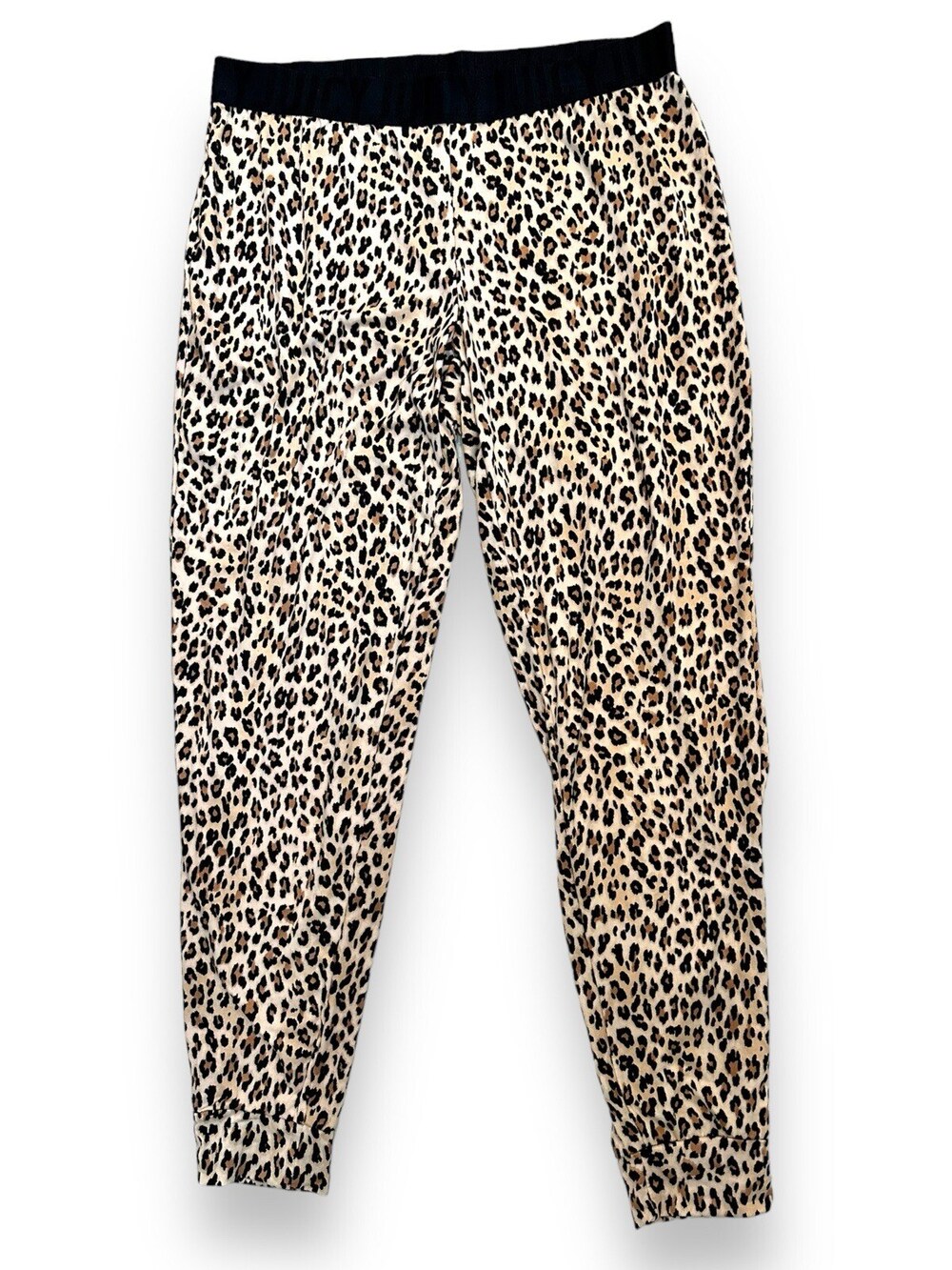 Juicy Couture Sleepwear Joggers Women's Small Animal Print Leopard Knit Pants